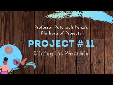 Stirring the Worm Bin