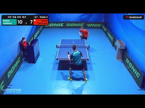 18:00 Ruslan Lazebnyi 3-1 Valerii Tatarynov 19.05.2023 TT Euro.Cup Ukraine Star. Table 3