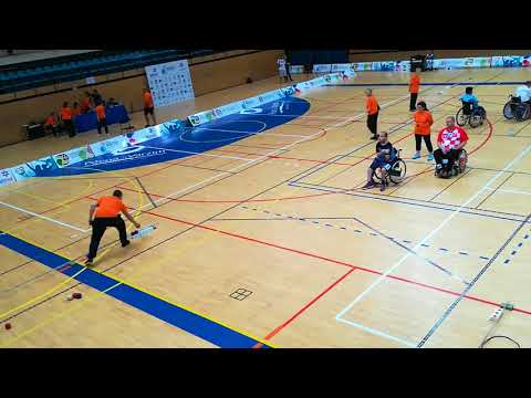 BISFed 2018 Povoa Boccia World Open, Finals, Davor Komar vs Samuel Andrejčik, 4. end
