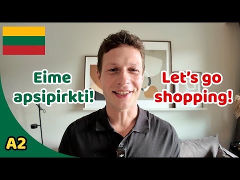 Lithuanian A2 Listening Practice | Let's Shop for Groceries in Lithuania