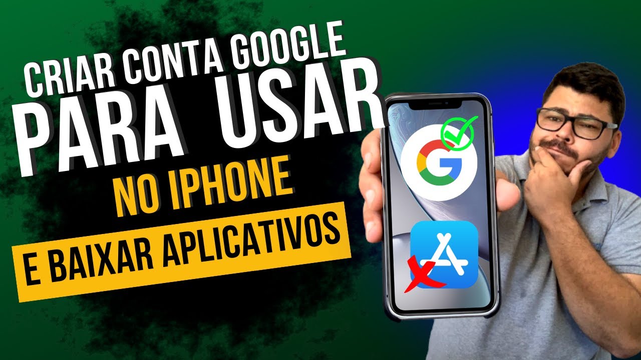Como USAR conta Google no IPhone - Não consegue criar conta no iCloud ? VEJA ESSE VÍDEO 2022