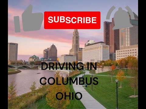 Columbus 4k plus - Driving Downtown - OHIO - USA #3