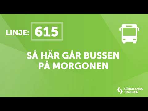 Ny linjesträckning för linje 615