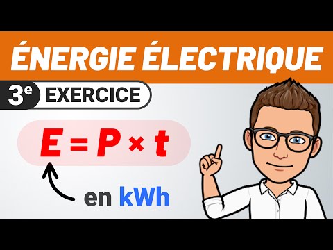Comment calculer l'ÉNERGIE ÉLECTRIQUE ✏️ Exercice | 3e | Physique