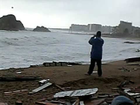 Blanes beach after Boxing Day storm