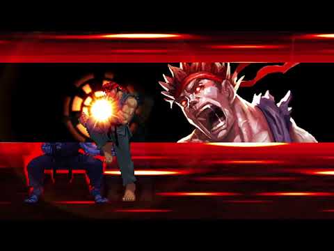 Evil Ryu vs Shin Oni Akuma - Epic Mugen Battle!