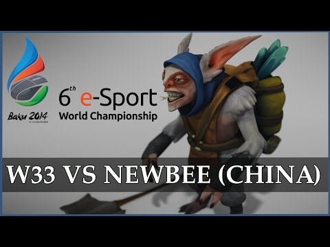 w33 Epic Meepo vs Newbee(China) player perspective @ World Championship