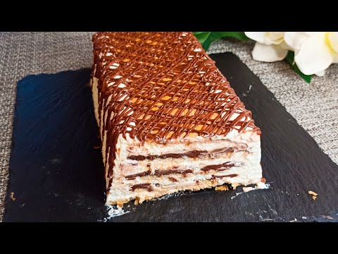 The biscuit and Nutella cake that conquered everyone! Without oven #asmr