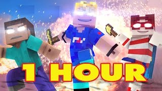 "WANTED MEN" 1 HOUR - Minecraft Original Music Video - FrediSaalAnimations