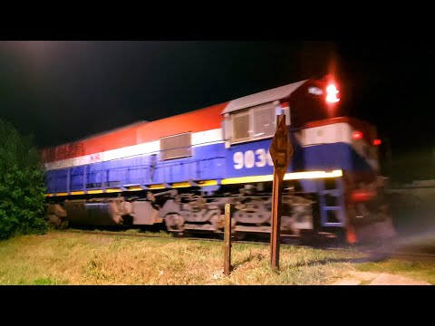 [4K] Tren cargado de NCA con la EMD GT-22CW 9036 pasando por Marcos Juárez!!!!!!
