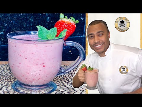 The Strawberry Banana Smoothie Recipe You've Been Waiting For! | Chef Vic Cuisine