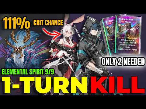 E0 Luke with 111% Crit Selena Only Needed 2 Rapid Fires to Delete 9/9 Elemental Spirit[1TURN] | CZN