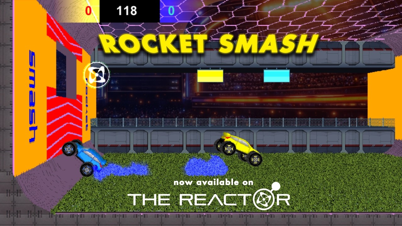 Rocket Smash - Vehicular Soccer Game Example now on The Reactor