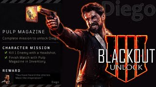How to Unlock Diego In Blackout | Pulp Magazine | PurePrime