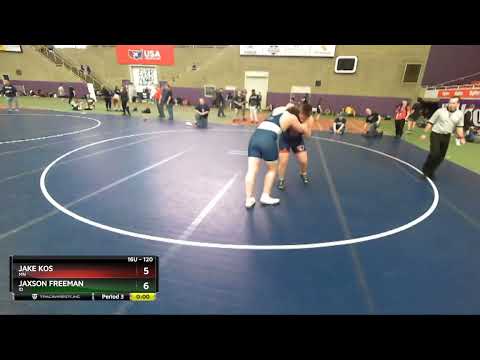 220 Lbs Champ. Round 1 - Solly Jonas, ND Vs Hayden Smith, IN Eff6