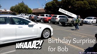 Birthday Suprise For Bob | Tesla Journey