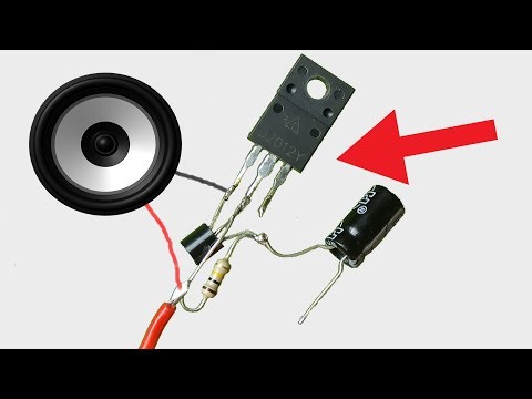 How to make Super simple powerful audio amplifier, diy easy amplifier