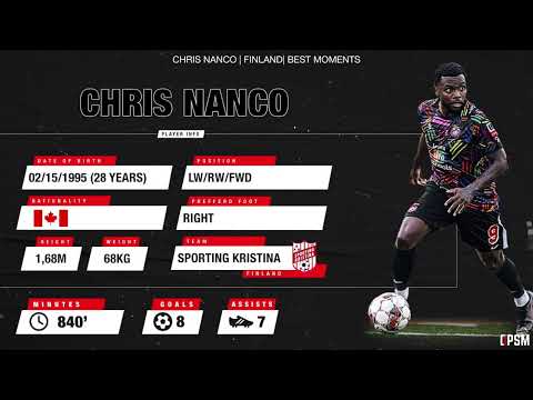 CHRISTOPHER NANCO - SPORTING KRISTINA (FINLAND) 2023 - 8 GOALS - 7 ASSISTS