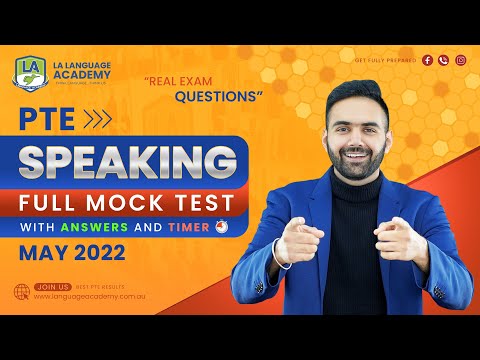 PTE Speaking | Full Mock Test with Answers | May 2022 | LA Language academy PTE NAATI & IELTS