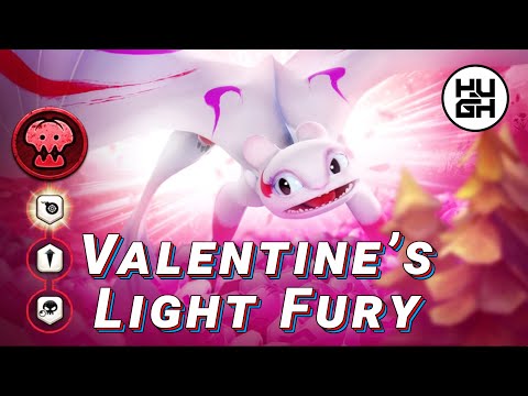 Valentine' s Light Fury - Dragons: Titan Uprising - Event dragon
