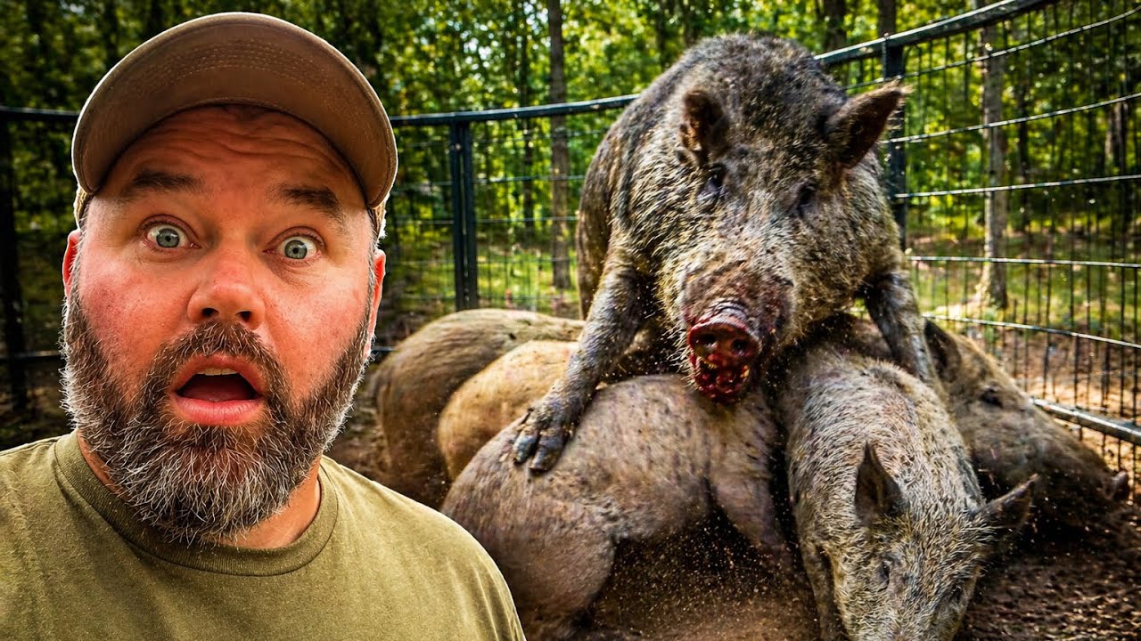 This Bully Hog Attacked Everything In The Trap...