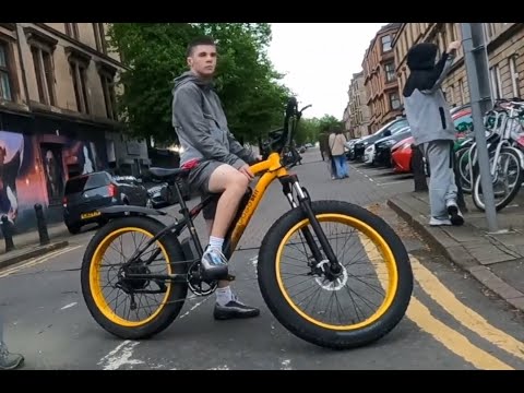 Thieving Neds Vandalise and Steal Next Bikes at Dowanhill Street in Partick, Glasgow in Public