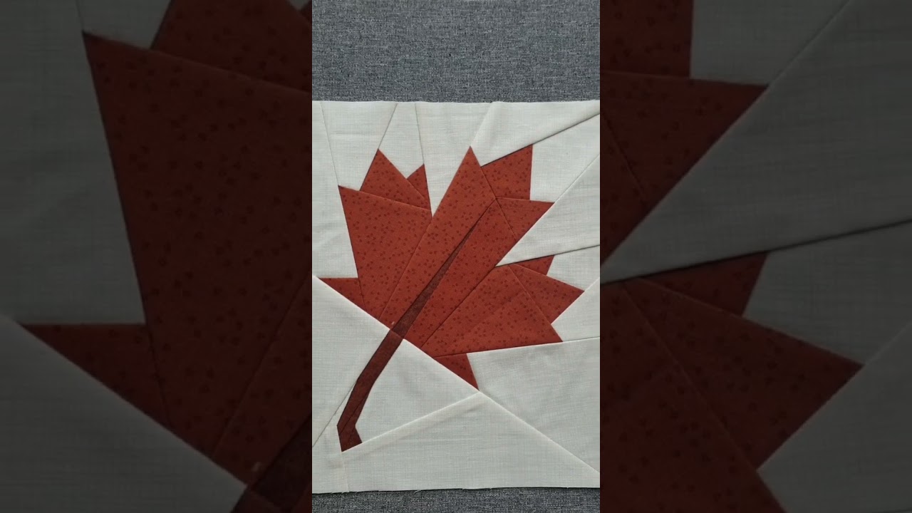 Maple Leaf Quilt Block