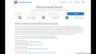 Illinois Inmate Locator (IDOC Inmate Search)
