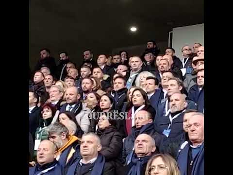 Momenti kur Sali Berisha mbërin në "Air Albania", delegatët e presin me brohorima dhe duartrokitje