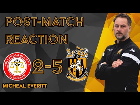Reaction | Micheal Everitt | Hollands & Blair 2-5 Folkestone Invicta