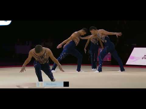 Men's group of  Moldova Acrobatic Gimnastics European Championship HOLON 2019 #3