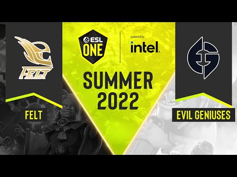 Dota2 - Felt vs Evil Geniuses - Game 2 - DPC NA Tour 3 - ESL One Summer 2022: Division 1