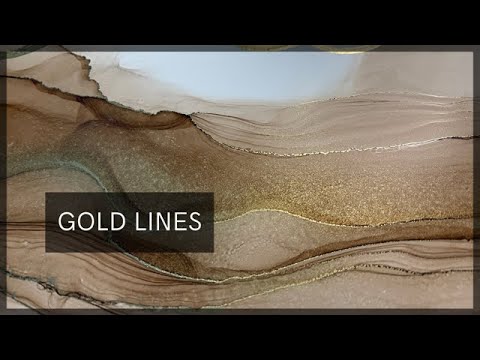 How to Create Lines With Alcohol Ink Paintings