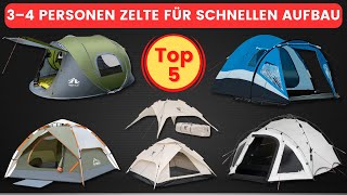 Top 5 Familienzelte mit Schnellaufbau – Perfekt für 3–4 Personen!