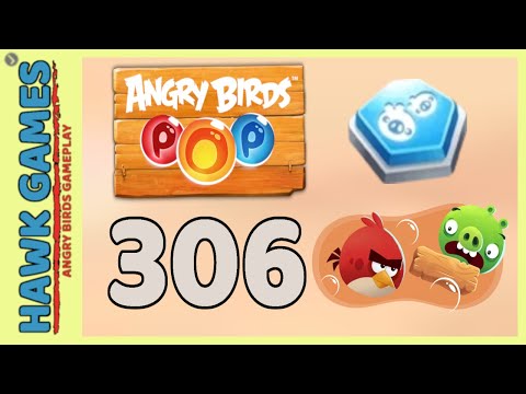 Angry Birds Stella POP Bubble Shooter Level 306 - Walkthrough, No Boosters