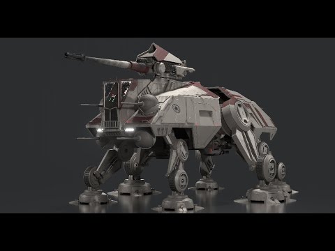 AT-TE Walk cycle turntable | Star wars