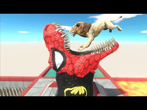Giant Super Hero Trex Swallows the every unit - Animal Revolt Battle Simulator
