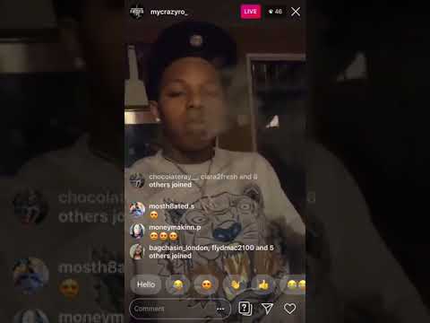MyCrazyRo IG Live playing unreleased song