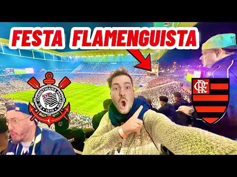 CAVADINHA DE YURI E TORCIDA DO FLAMENGO INSANA NA ARENA/ Corinthians 1 x 2 Flamengo 