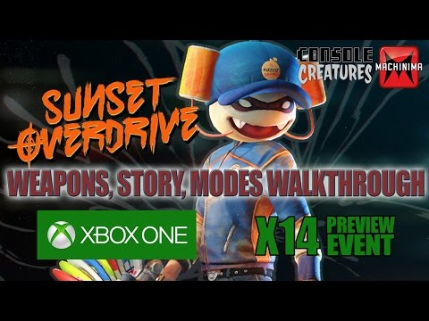 "Sunset Overdrive" Weapons, Story, Modes Walkthrough from Microsoft's  X14 Event