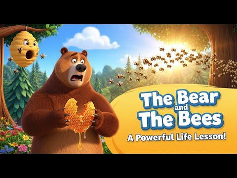 The Bear and the Bees | Animated Short Story with Powerful Life Lesson