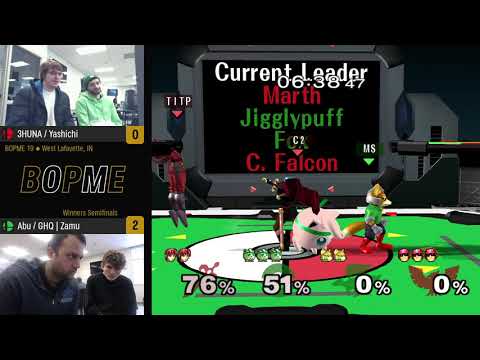 BOPME 19 - 3HUNA / Yashichi vs Abu / GHQ | Zamu - Doubles - Winners Semifinals