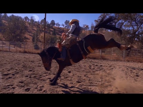 57 years old Bronc Rider - George Veater on Domino Theory
