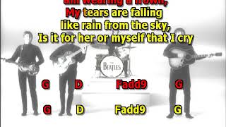 I&#39;m A Loser Beatles best karaoke instrumental lyrics chords cover