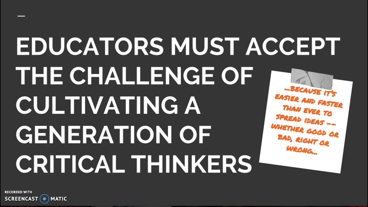 Critical Thinking in the Digital Age