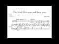 John Rutter | The Lord bless you and keep you (with score)