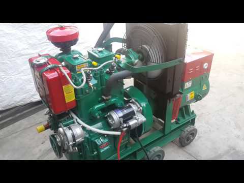 Diesel engine generator set operating