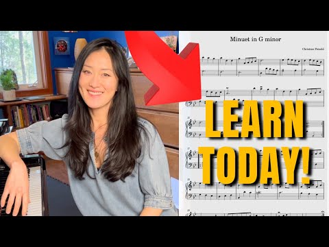 Piano Tutorial: Minuet in G minor, BWV Anh 115 (Early Intermediate)