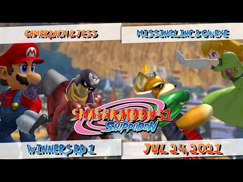 GamerZach & Jess (R) vs. Missinglinc & Qwexe (G) - Winners Rd 1 - Smashkatoon 51