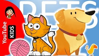 Learn Pet Animals Names and Sounds with Actual Videos - YouTube Kids